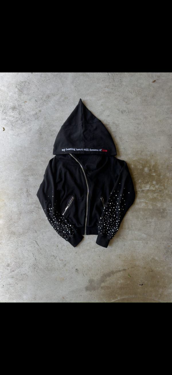 BEATING HEART ZIP UP